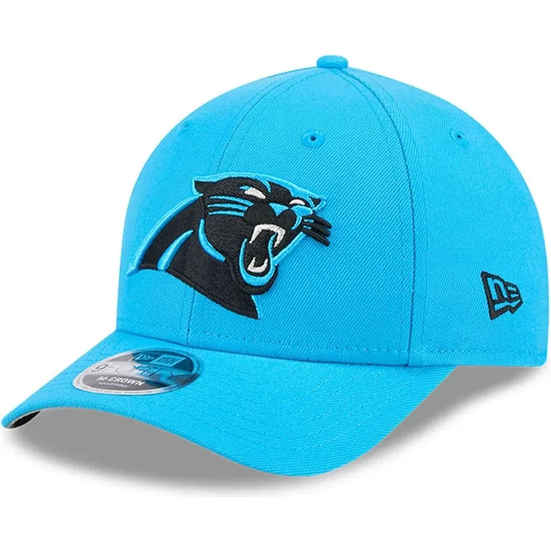 blaue-gebogene-snapback-kappe-9forty-m-crown-team-der-carolina-panthers-nfl-von-new-era
