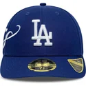blaue-gebogene-verstellbare-59fifty-low-profile-precurved-est-script-kappe-der-los-angeles-dodgers-mlb-von-new-era