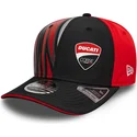 gorra-curva-negra-y-roja-snapback-9seventy-stretch-snap-print-de-ducati-motor-motogp-de-new-era