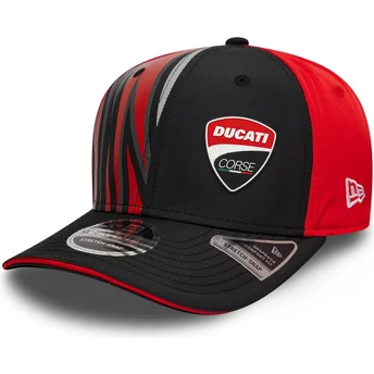 Cap zaoblená black snapback 9SEVENTY Stretch Snap Print Ducati Motor MotoGP New Era