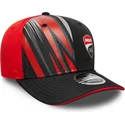 svart-och-rod-kurvad-keps-snapback-9seventy-stretch-snap-print-fran-ducati-motor-motogp-av-new-era