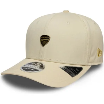 Čepice zaoblená béžová snapback 9SEVENTY Stretch Snap Seasonal Ducati Motor MotoGP New Era