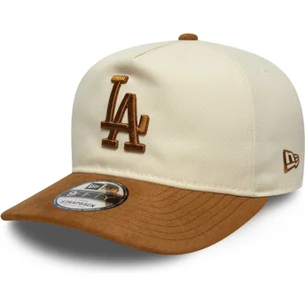 Čepice zaoblená hnědá nastavitelný 9FIFTY A Frame Suede Visor Los Angeles Dodgers MLB New Era