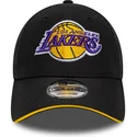 schwarze-verstellbare-gebogene-kappe-9forty-microfibre-der-los-angeles-lakers-nba-von-new-era