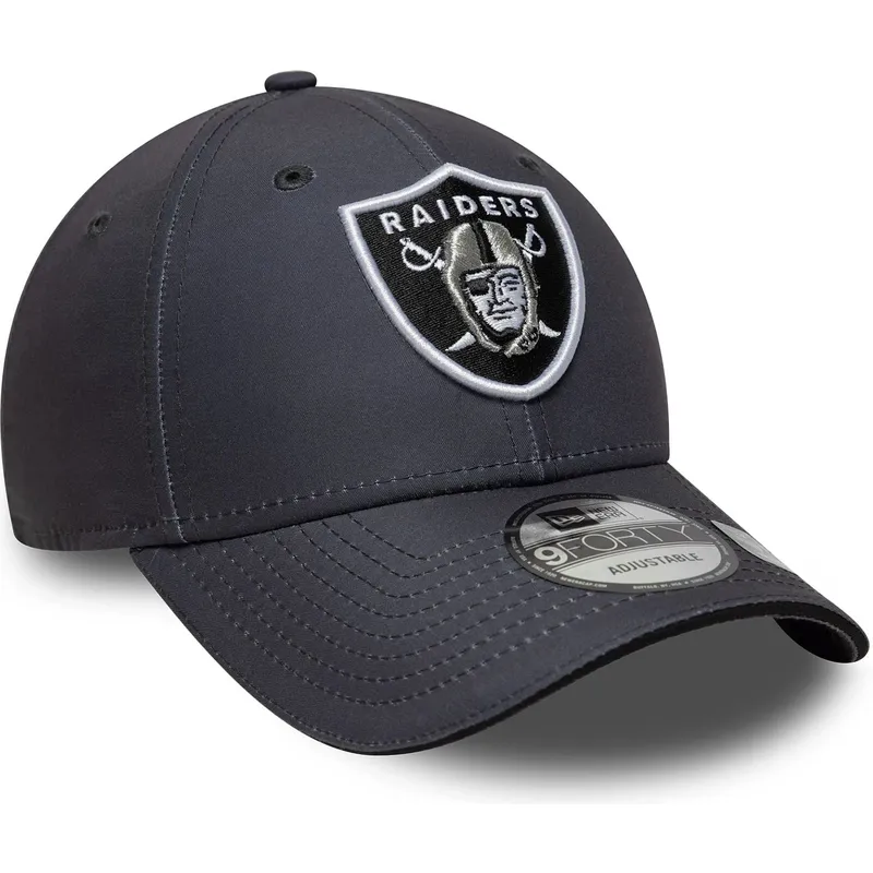 gorra-curva-gris-ajustable-9forty-microfibre-de-las-vegas-raiders-nfl-de-new-era