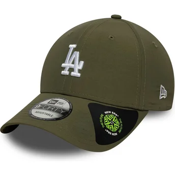 Grön justerbar kurvad keps 9FORTY Recycled Midi från Los Angeles Dodgers MLB av New Era