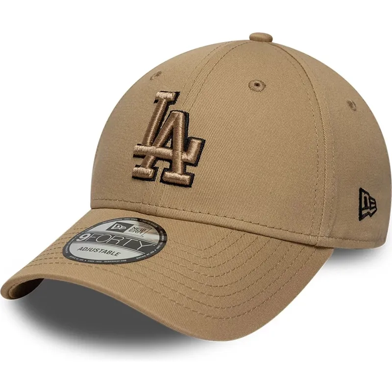 cepice-zaoblena-hneda-nastavitelny-9forty-outline-los-angeles-dodgers-mlb-new-era