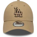 cepice-zaoblena-hneda-nastavitelny-9forty-outline-los-angeles-dodgers-mlb-new-era