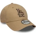 cepice-zaoblena-hneda-nastavitelny-9forty-outline-los-angeles-dodgers-mlb-new-era