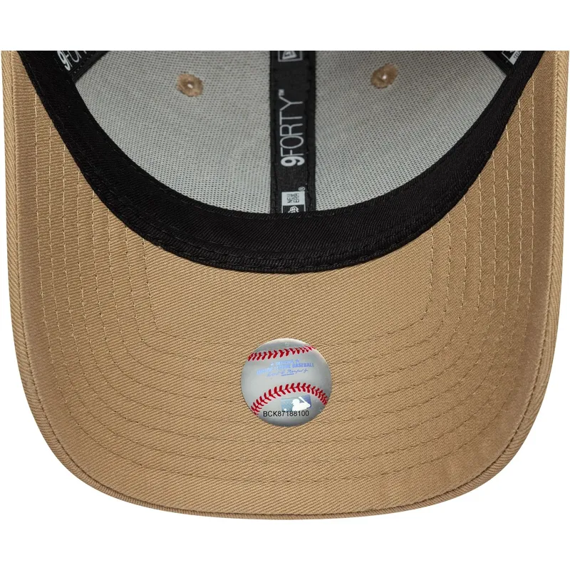 cepice-zaoblena-hneda-nastavitelny-9forty-outline-los-angeles-dodgers-mlb-new-era