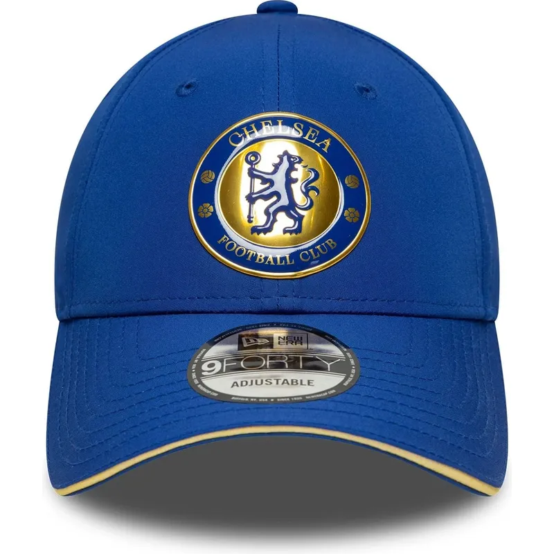 blaue-verstellbare-curved-cap-9forty-retro-des-chelsea-football-club-premier-league-von-new-era