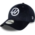 marineblaue-verstellbare-curved-cap-9forty-cord-von-haas-f1-team-formula-1-von-new-era