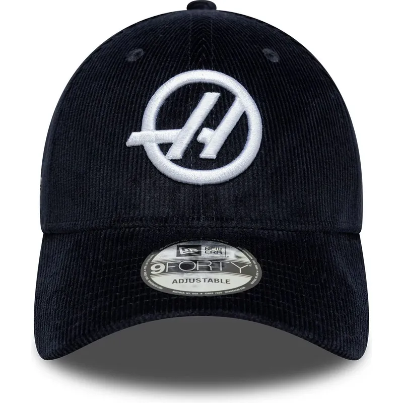 gorra-curva-azul-marino-ajustable-9forty-cord-de-haas-f1-team-formula-1-de-new-era