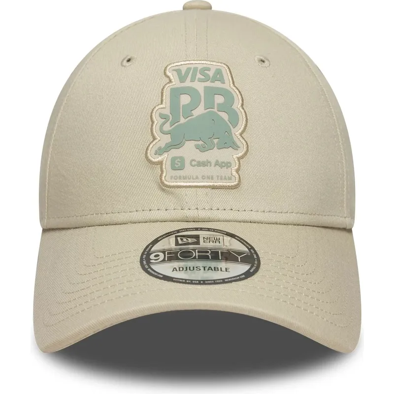 cap-zaoblena-beige-adjustable-strap-9forty-seasonal-racing-bulls-f1-team-formula-1-new-era