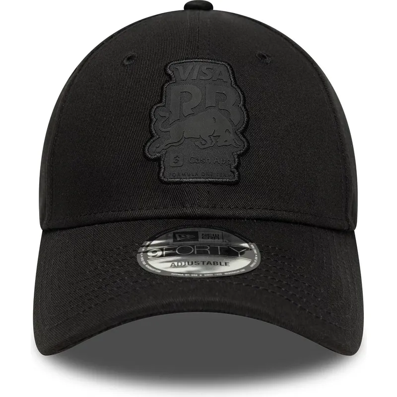 schwarze-verstellbare-curved-cap-9forty-seasonal-von-racing-bulls-f1-team-formula-1-von-new-era