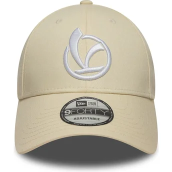 Beige verstellbare Curved Cap 9FORTY Essential Vespa Piaggio von New Era