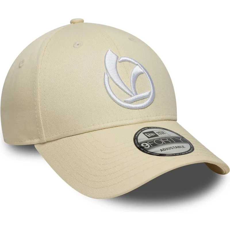 beige-verstellbare-curved-cap-9forty-essential-vespa-piaggio-von-new-era