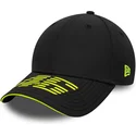 svart-bojd-justerbar-keps-9forty-recycled-stripe-valentino-rossi-vr46-motogp-fran-new-era