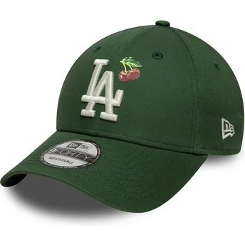 Čepice zaoblená zelená nastavitelný 9FORTY Fruit Icon Los Angeles Dodgers MLB New Era