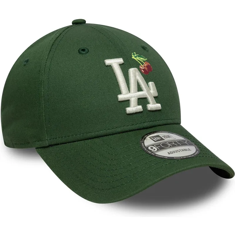 new-era-curved-brim-9forty-fruit-icon-los-angeles-dodgers-mlb-green-adjustable-cap