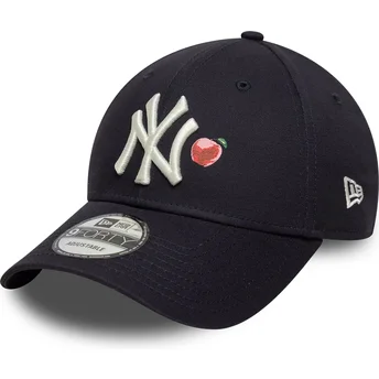 Gorra curva azul marino ajustable 9FORTY Fruit Icon de New York Yankees MLB de New Era