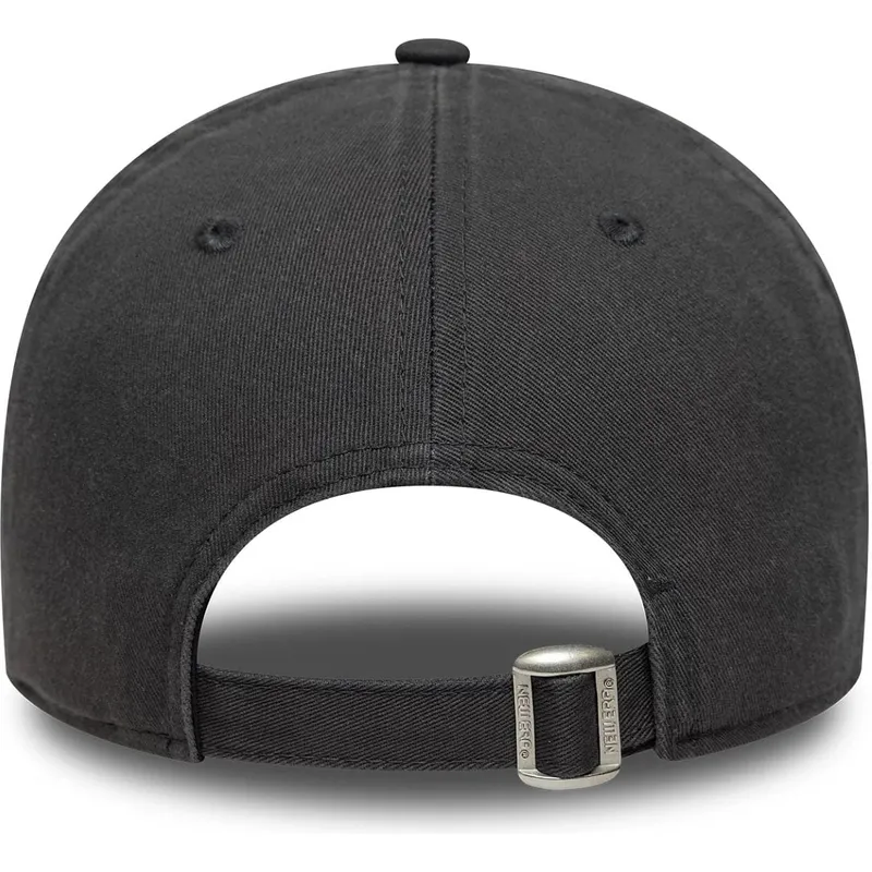 graue-verstellbare-curved-cap-mit-grauem-logo-9forty-wash-distress-der-los-angeles-dodgers-mlb-von-new-era