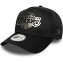 cepice-zaoblena-cerna-snapback-9forty-e-frame-metallic-los-angeles-lakers-nba-new-era