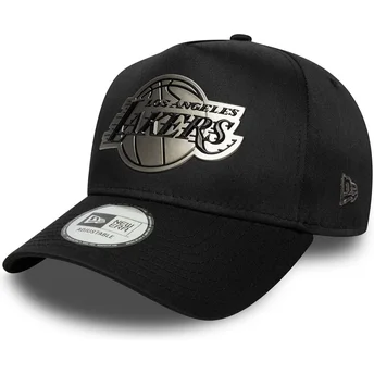 Čepice zaoblená černá snapback 9FORTY E Frame Metallic Los Angeles Lakers NBA New Era