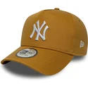 cepice-zaoblena-hneda-snapback-9forty-e-frame-league-essential-new-york-yankees-mlb-new-era