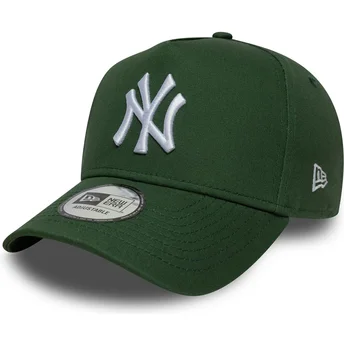 Gorra curva verde snapback 9FORTY E Frame League Essential de New York Yankees MLB de New Era