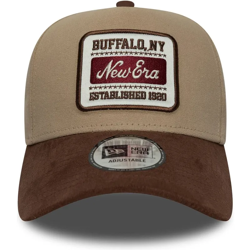 cap-zaoblena-brown-adjustable-strap-e-frame-new-era