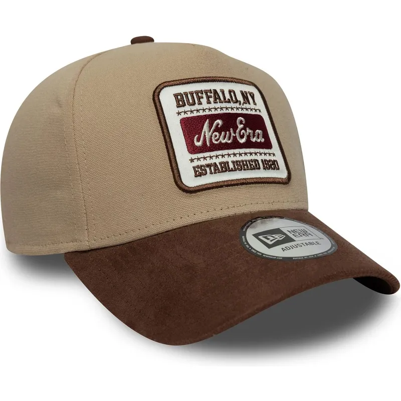 cap-zaoblena-brown-adjustable-strap-e-frame-new-era