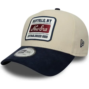 Cap zaoblená beige adjustable strap E Frame New Era