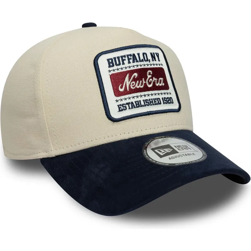 cap-zaoblena-beige-adjustable-strap-e-frame-new-era