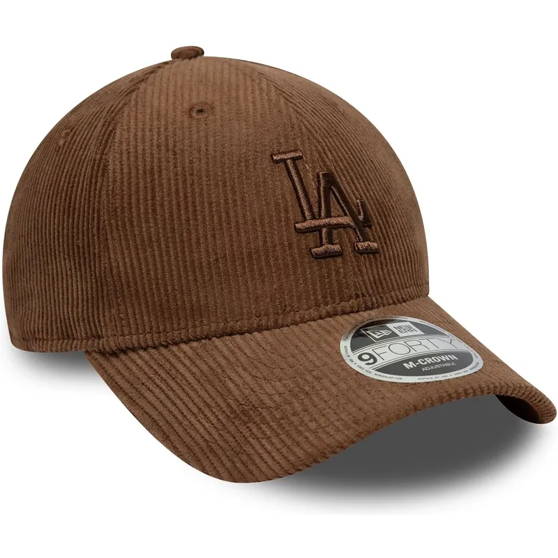 cepice-zaoblena-hneda-nastavitelny-9forty-m-crown-cord-los-angeles-dodgers-mlb-new-era