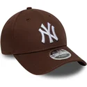 brun-kurvad-keps-snapback-9forty-m-crown-fran-new-york-yankees-mlb-av-new-era