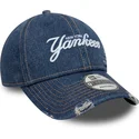 cepice-zaoblena-modra-nastavitelny-9twenty-denim-distress-new-york-yankees-mlb-new-era