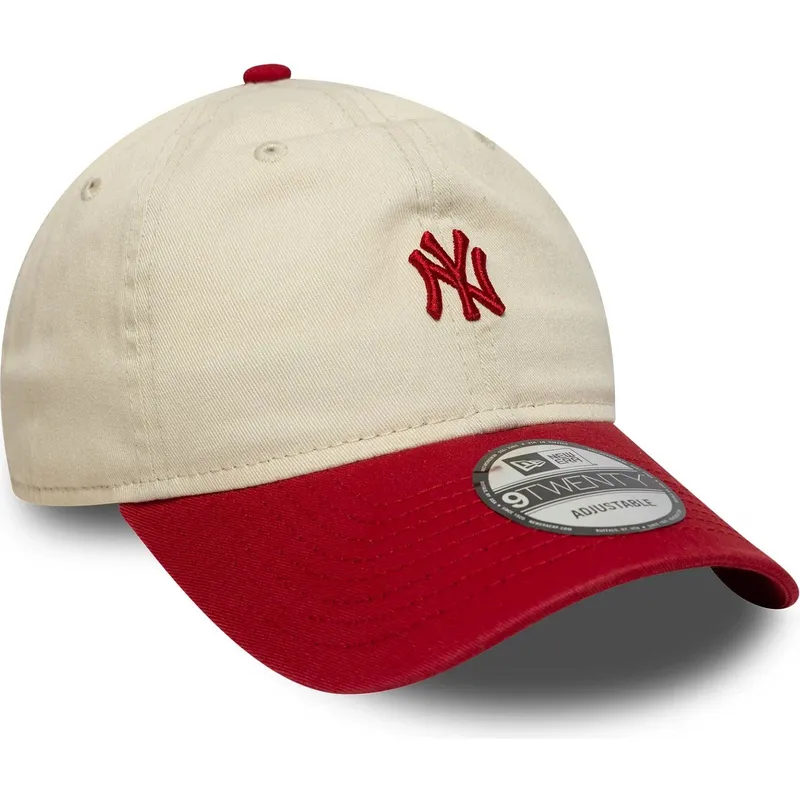 bojd-beige-och-rod-justerbar-keps-9twenty-mini-washed-new-york-yankees-mlb-fran-new-era