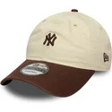 cepice-zaoblena-bezova-nastavitelny-9twenty-mini-washed-new-york-yankees-mlb-new-era