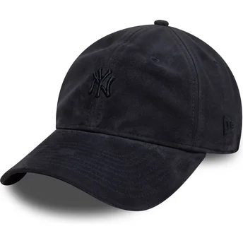 Čepice zaoblená námořnická modrá nastavitelný pásek 9TWENTY Suede New York Yankees MLB New Era