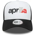 cepice-zaoblena-cerna-snapback-a-frame-wordmark-aprilia-piaggio-new-era