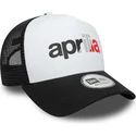 cepice-zaoblena-cerna-snapback-a-frame-wordmark-aprilia-piaggio-new-era
