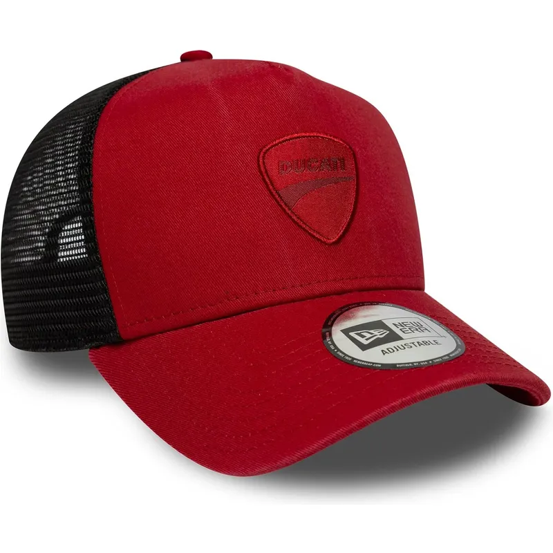 gorra-trucker-roja-e-frame-seasonal-de-ducati-motor-motogp-de-new-era