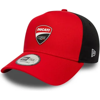 Gorra curva roja snapback 9FORTY E Frame de Ducati Motor MotoGP de New Era