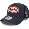 cepice-zaoblena-namornicka-modra-snapback-a-frame-oval-canvas-distress-new-era