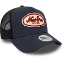 cepice-zaoblena-namornicka-modra-snapback-a-frame-oval-canvas-distress-new-era