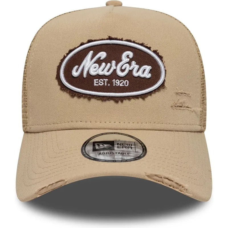 cepice-zaoblena-hneda-snapback-a-frame-oval-canvas-distress-new-era cepice-zaoblena-hneda-snapback-a-frame-oval-canvas-distress-new-era