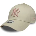 cepice-zaoblena-bezova-nastavitelny-rosa-9forty-league-essential-new-york-yankees-mlb-new-era