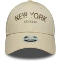 cepice-zaoblena-bezova-nastavitelny-9forty-sequin-wordmark-new-york-yankees-mlb-new-era