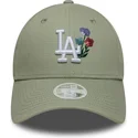 cepice-zaoblena-zelena-nastavitelny-9forty-floral-icon-los-angeles-dodgers-mlb-new-era